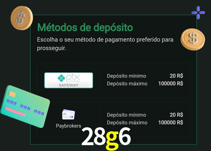 O cassino 28g6 oferece uma grande variedade de métodos de pagamento